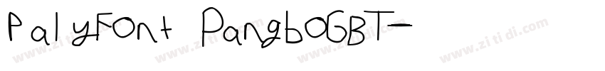 palyFont PangboGBT字体转换
